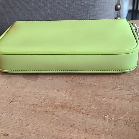 Michael Kors Bradshaw Lime Green Convertible Purse CrossBody Shoulder Woven NWOT - Picture 5 of 12